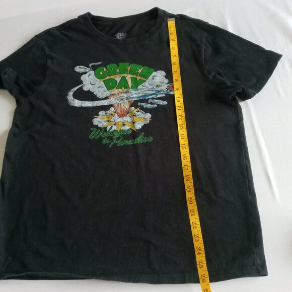 Green Day "Welcome to Paradise"  black Band Tour Tee Size Large - Picture 4 of 6
